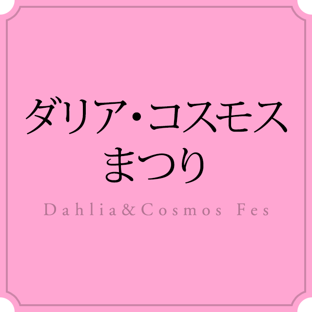 ダリア・コスモスまつり Dahlia&Cosmos Fes